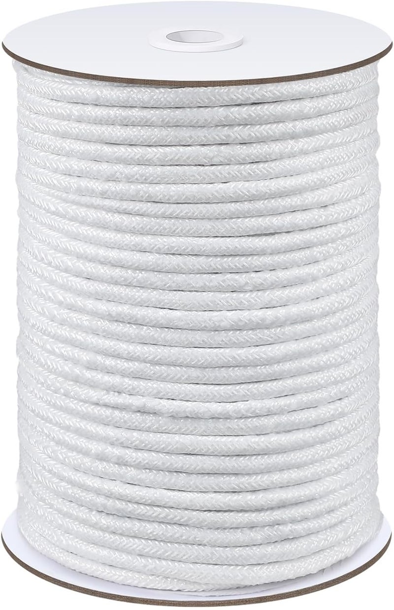 Wowangce 5/32" Firm Synthetic Upholstery Welt Cord Braided Cording for Sewing Synthetic Cord for Upholstery Pillows Welting Applications (60 Yard) - Image 1